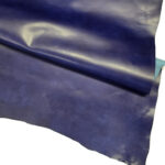 HOVĚZÍ KŮŽE - TŘÍSLOČINĚNÁ HLAZENICE - MODRÁ - 1.0-1.2 mm - Obrázek 2