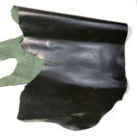 HOVĚZÍ KŮŽE / TŘÍSLOČINĚNÁ HLAZENICE - TMAVĚ ZELENÁ - CRAZY HORSE - 1.8 mm - Obrázek 3