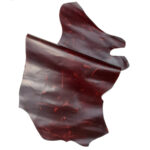 HOVĚZÍ KŮŽE / TŘÍSLOČINĚNÁ HLAZENICE - VÍNOVÁ - CRAZY HORSE - 1.8 mm - Obrázek 2