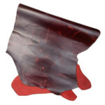 HOVĚZÍ KŮŽE / TŘÍSLOČINĚNÁ HLAZENICE - VÍNOVÁ - CRAZY HORSE - 1.8 mm - Obrázek 3