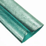 PRAVÁ KŮŽE / HOVĚZÍ USEŇ - METALLIC SVĚTLE TYRKYSOVÁ - 1,1 - 1,3 mm - Obrázek 2