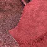 PRAVÁ KŮŽE / HOVĚZÍ USEŇ - METALLIC VÍNOVÁ - 1,6 - 1,8 mm - Obrázek 2