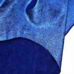 PRAVÁ KŮŽE - HOVĚZÍ USEŇ - METALLIC MODRÁ - 0.7-0.8 mm - Obrázek 2