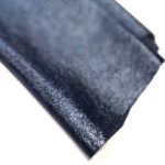 PRAVÁ KŮŽE - HOVĚZÍ USEŇ - METALLIC ŠEDOMODRÁ - 0.7-0.8 mm