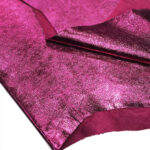 PRAVÁ KŮŽE - HOVĚZÍ USEŇ - METALLIC RŮŽOVÁ - 0.6-0.8 mm - Obrázek 2